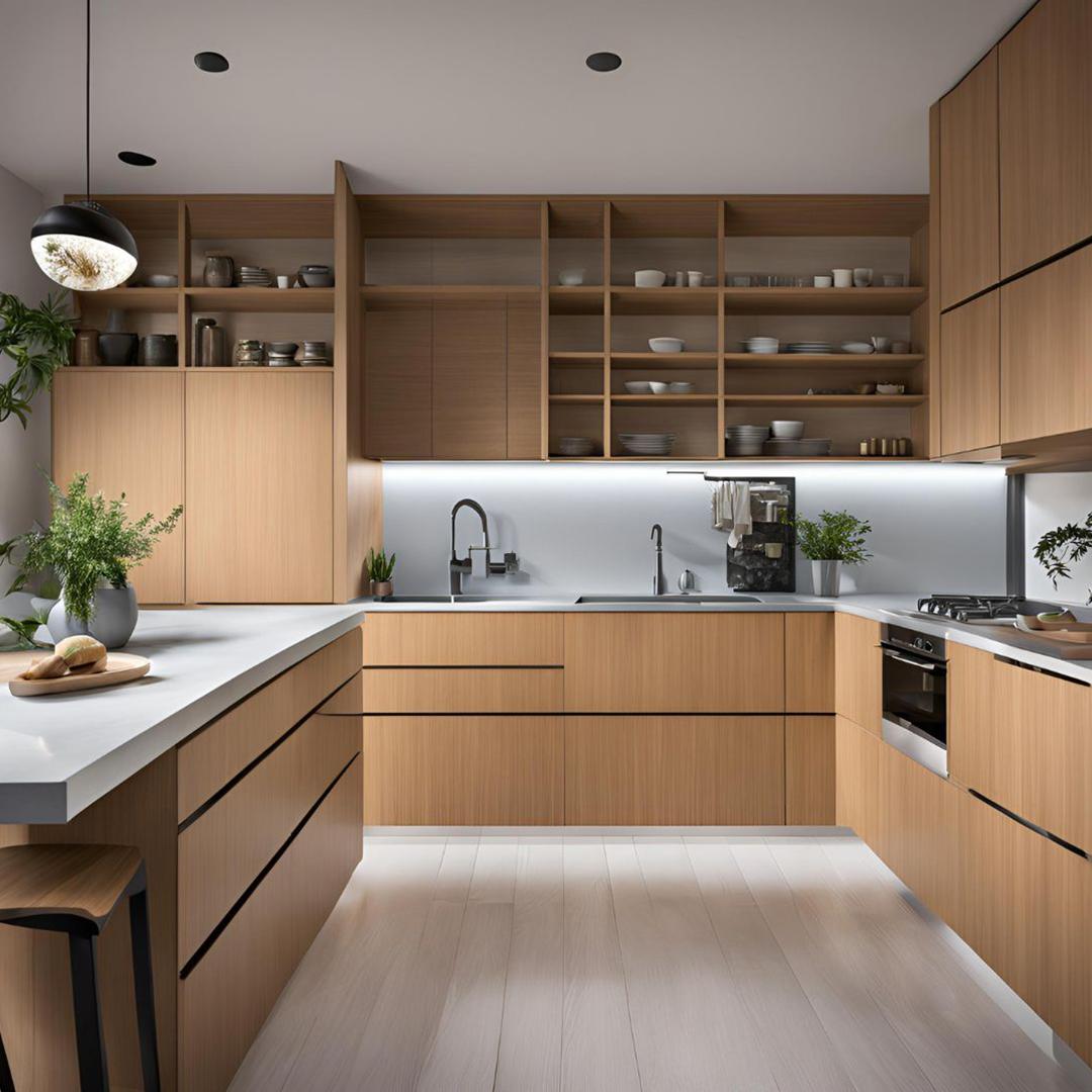 Contemporary Kitchen Plywood Design