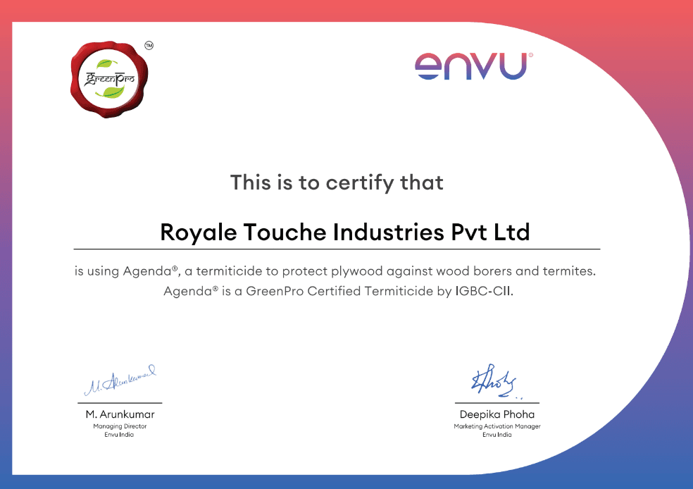 Premium quality certificate