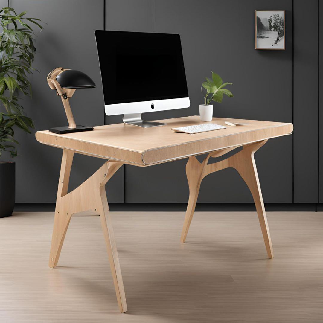 Plywood Simple Desk Table Design