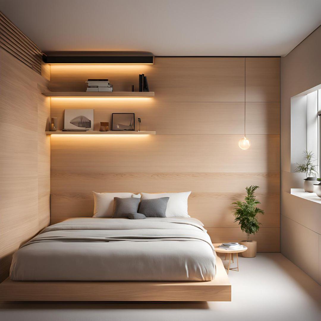 Wall Mounted Plywood Bed Design