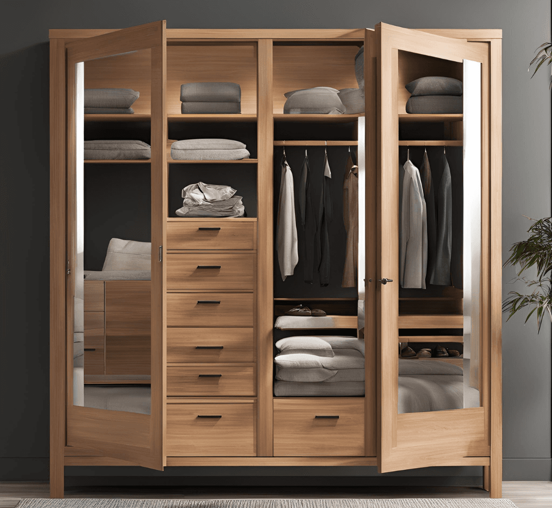 Wood with Glass for Elegance