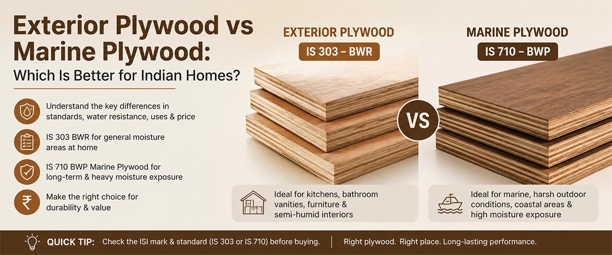 Exterior Plywood vs Marine Plywood