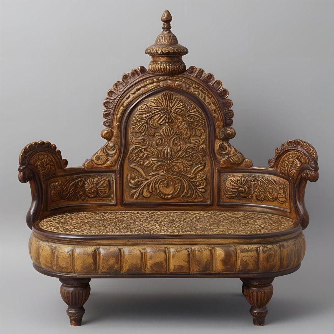 Antique Finish Maharaja Singhasan