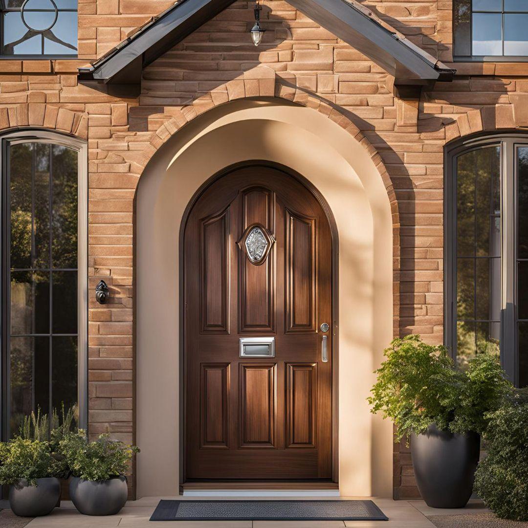 Arched Single Ply Front Door Design
