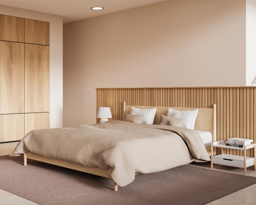Plywood Double Bed