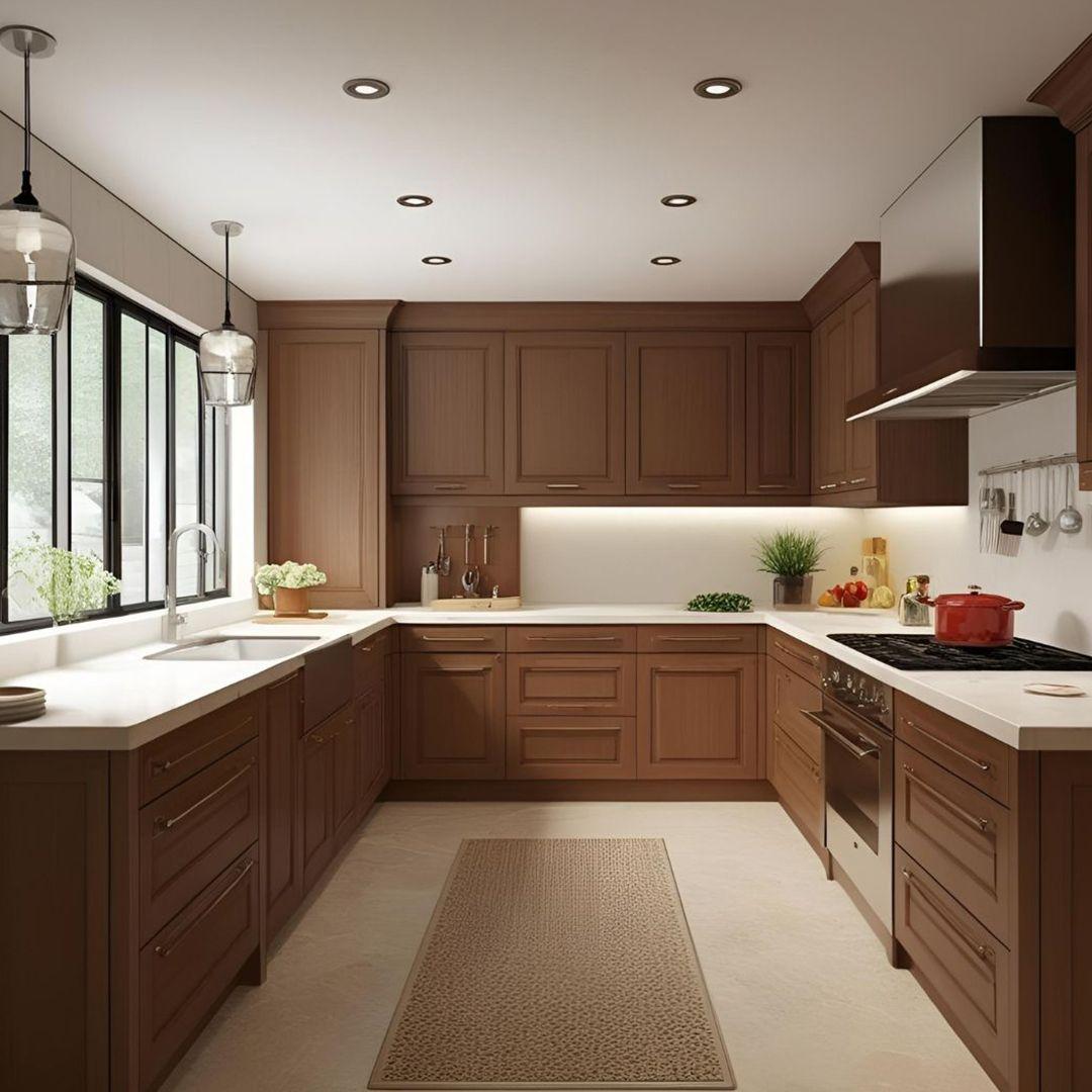 G-Shaped Kitchen Design