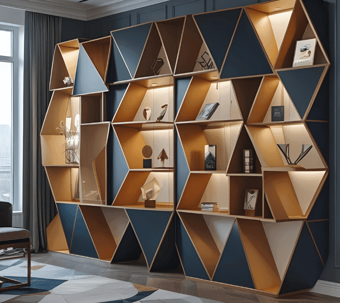 Geometric Modular Showcase Design