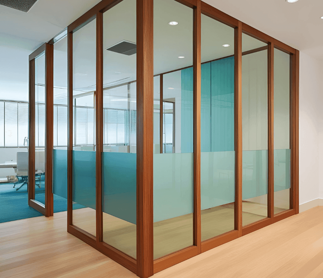 Glass Partitions with Wooden Frames.png