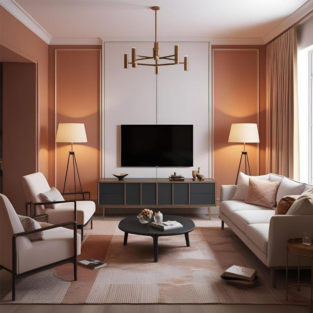Living Room Design With TV Unit