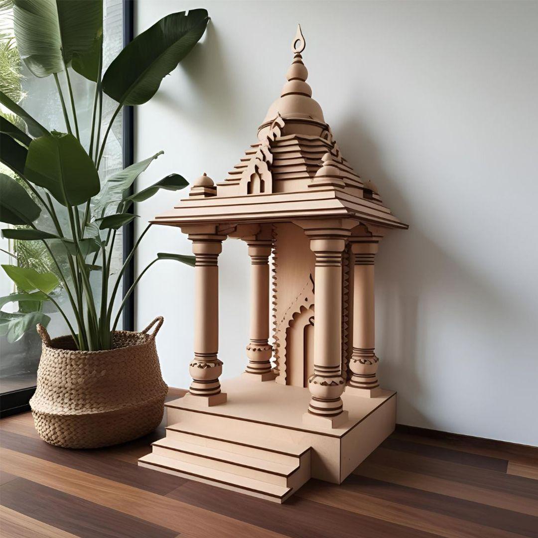 Minimalist Modern Plywood Singhasan