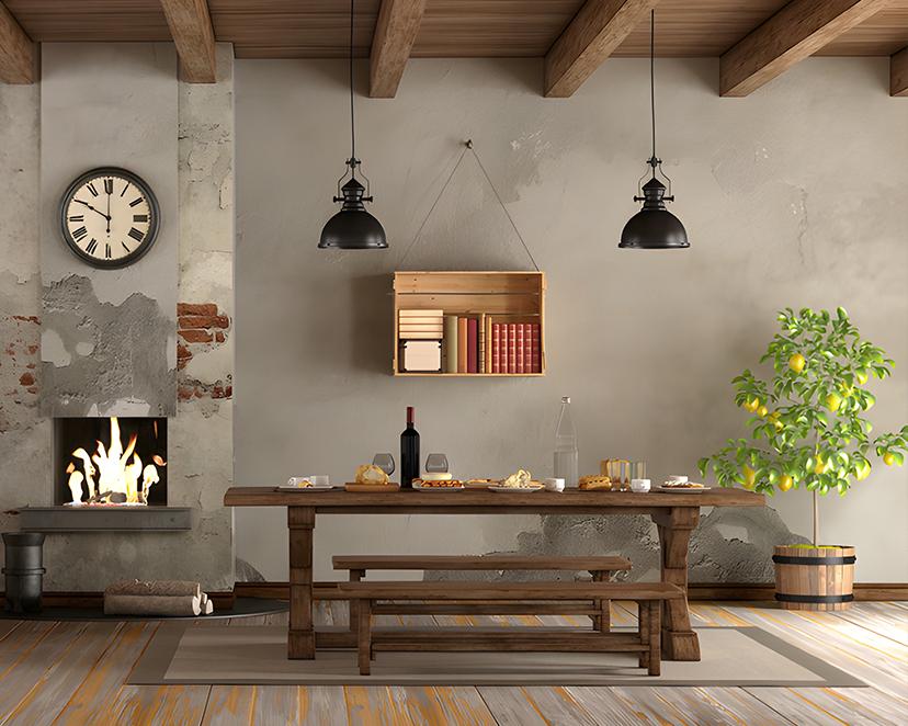 Plywood Rustic Foldable Table