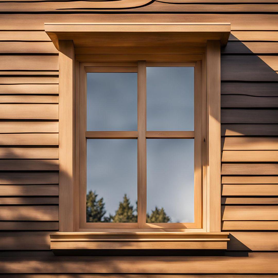 Plywood Simple wooden window design
