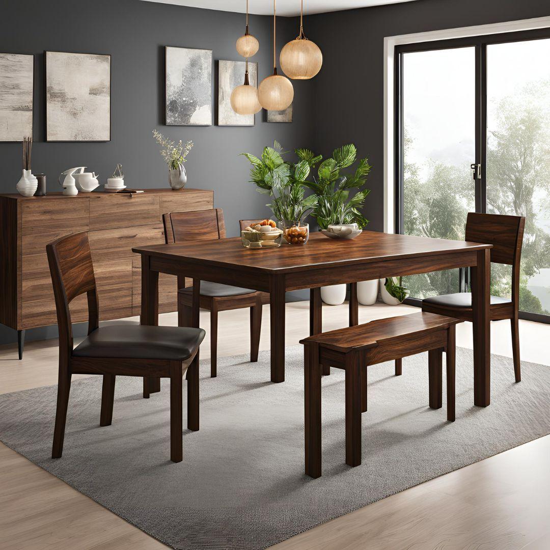 Plywood Solid Wood Dining Table Design
