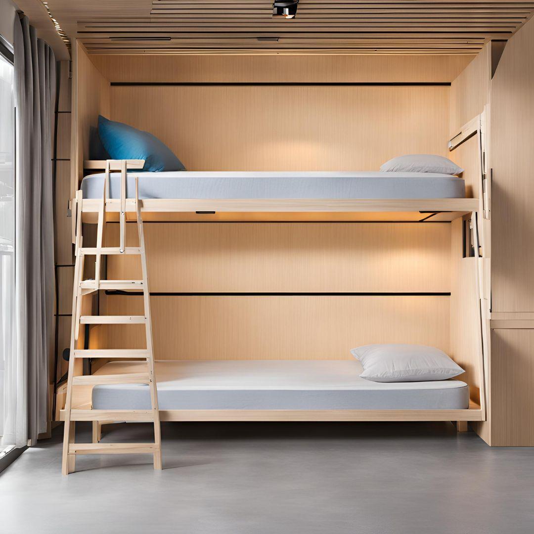 Plywood Stackable Double bed design