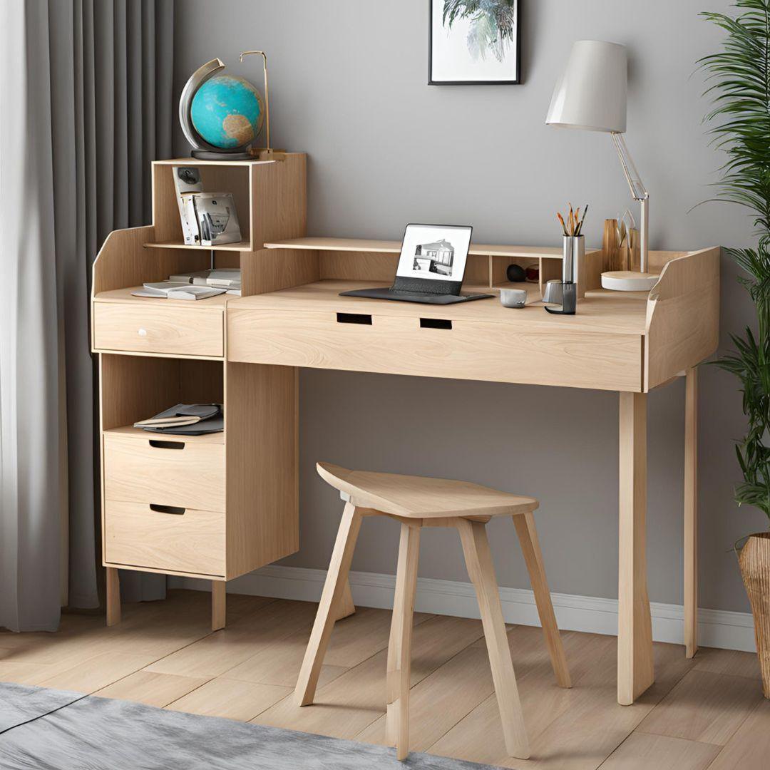 Plywood Study Table with Drawer