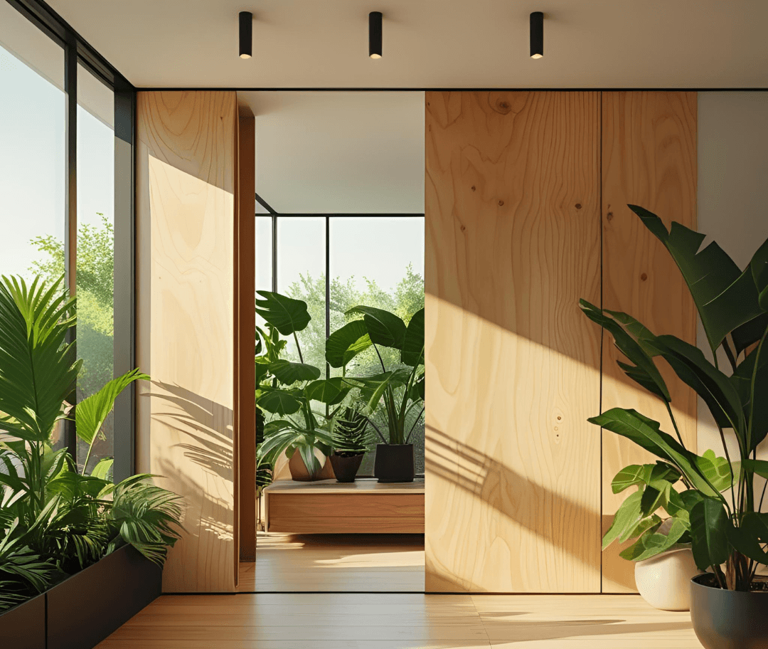 Plywood for partition wall