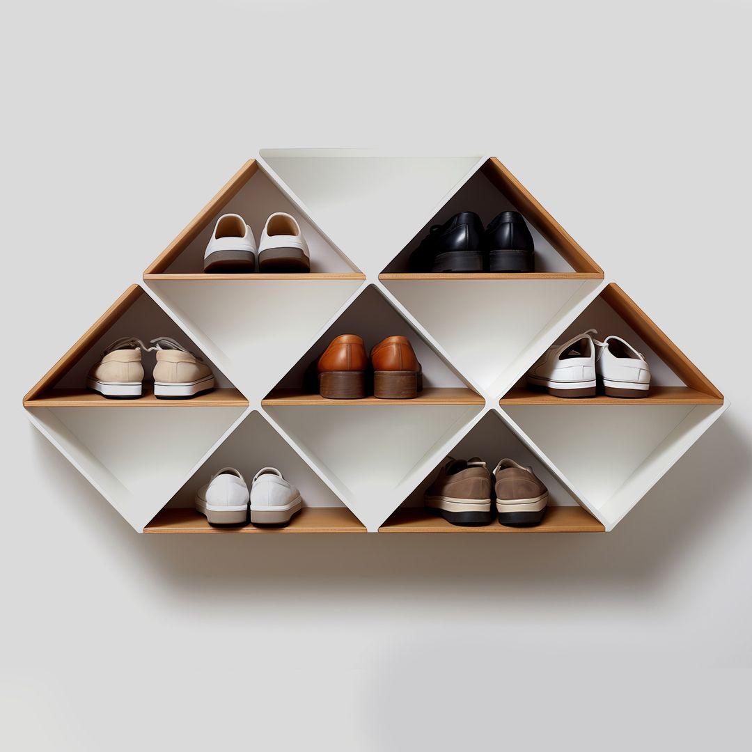 Wall-Mounted Shoe Rack