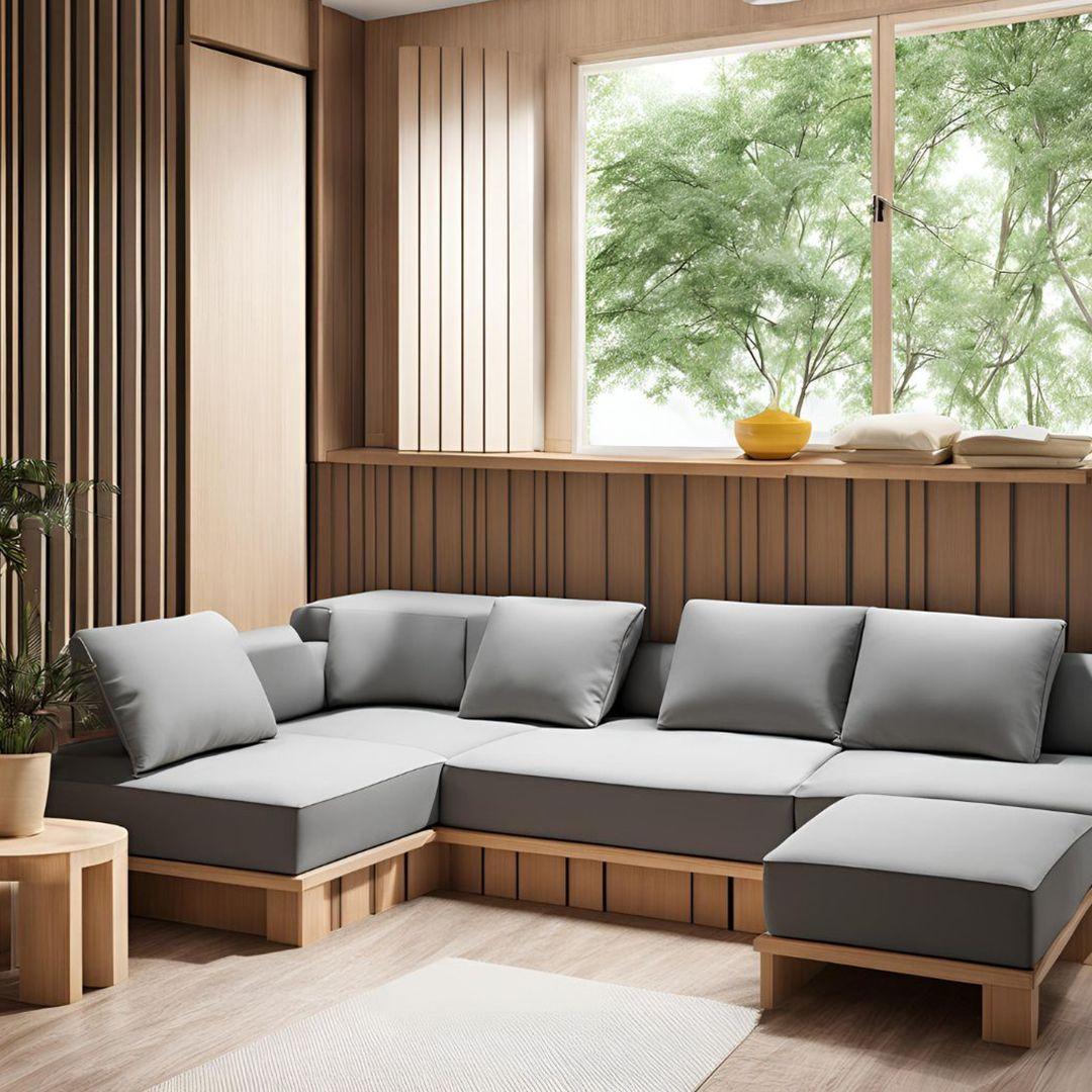 Corner Plywood Sofa Set Designs