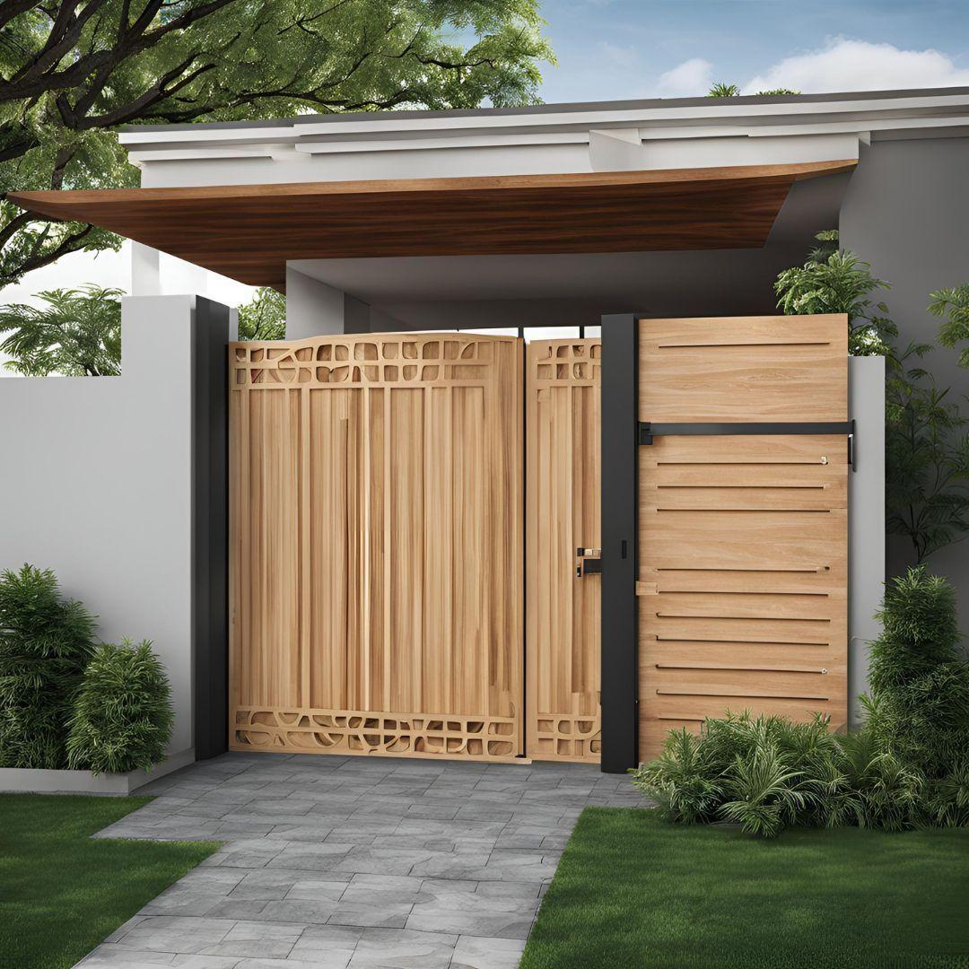 Plywood Entrance Gate Design