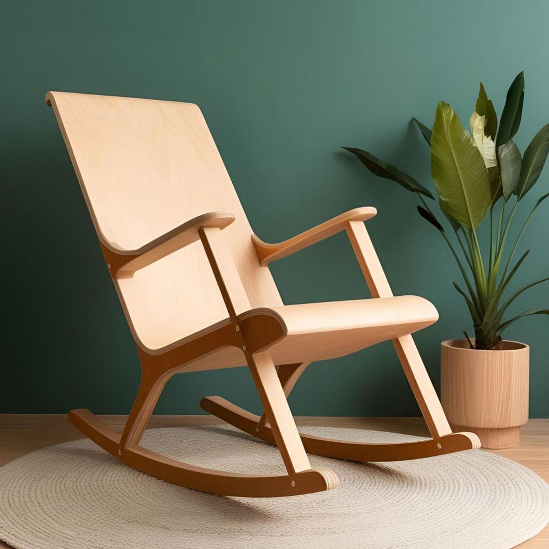 Plywood Rocking Chair