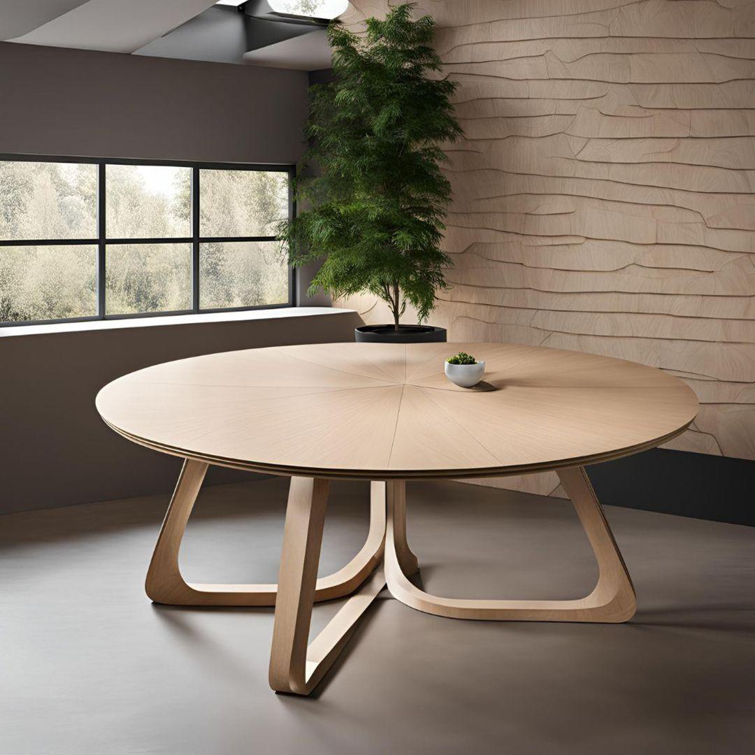 Plywood Round Table Design