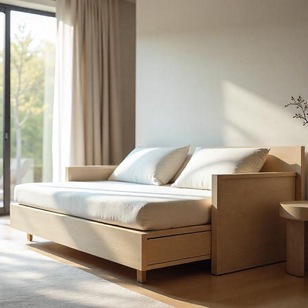 Sofa Cum Bed Design with Plywood