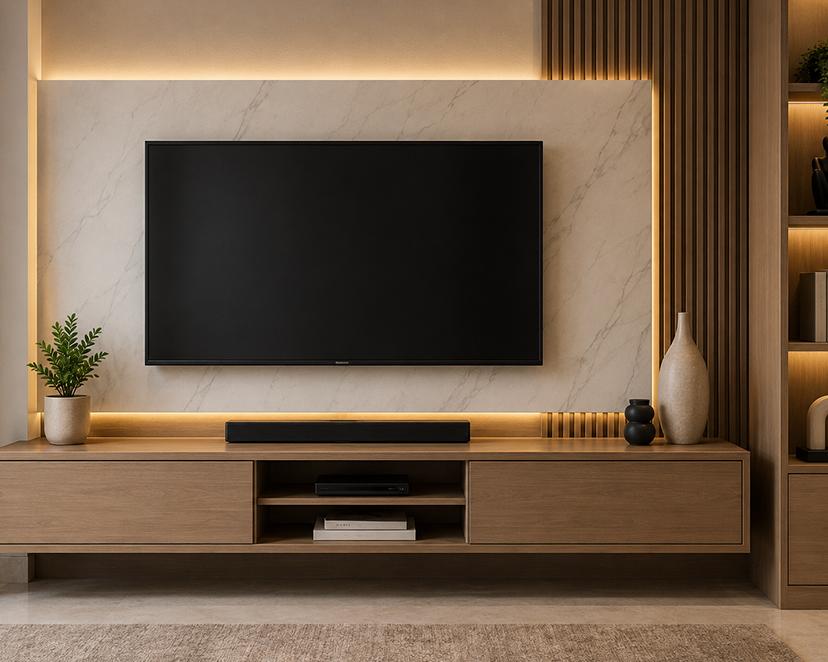 Plywood for TV Unit: Best Grade, Thickness & Finish For Living Room Furniture
